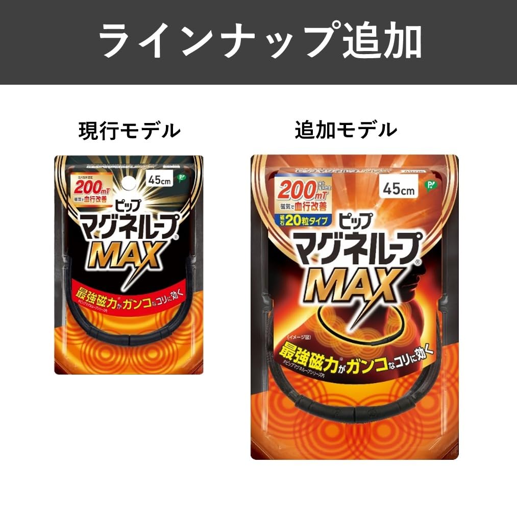 Pip Magneloop MAX 200 45cm Magnetisches Halsband zur Linderung von steifen Schultern und Nacken 20 Magnete, Millitesla,