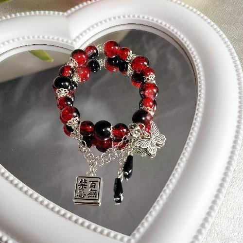 Chinese Handmade Pumpkin Bead Bracelet Anti-natural Stone Beaded Gourd Retro Bracelet Zen High-end Antique Jewelry