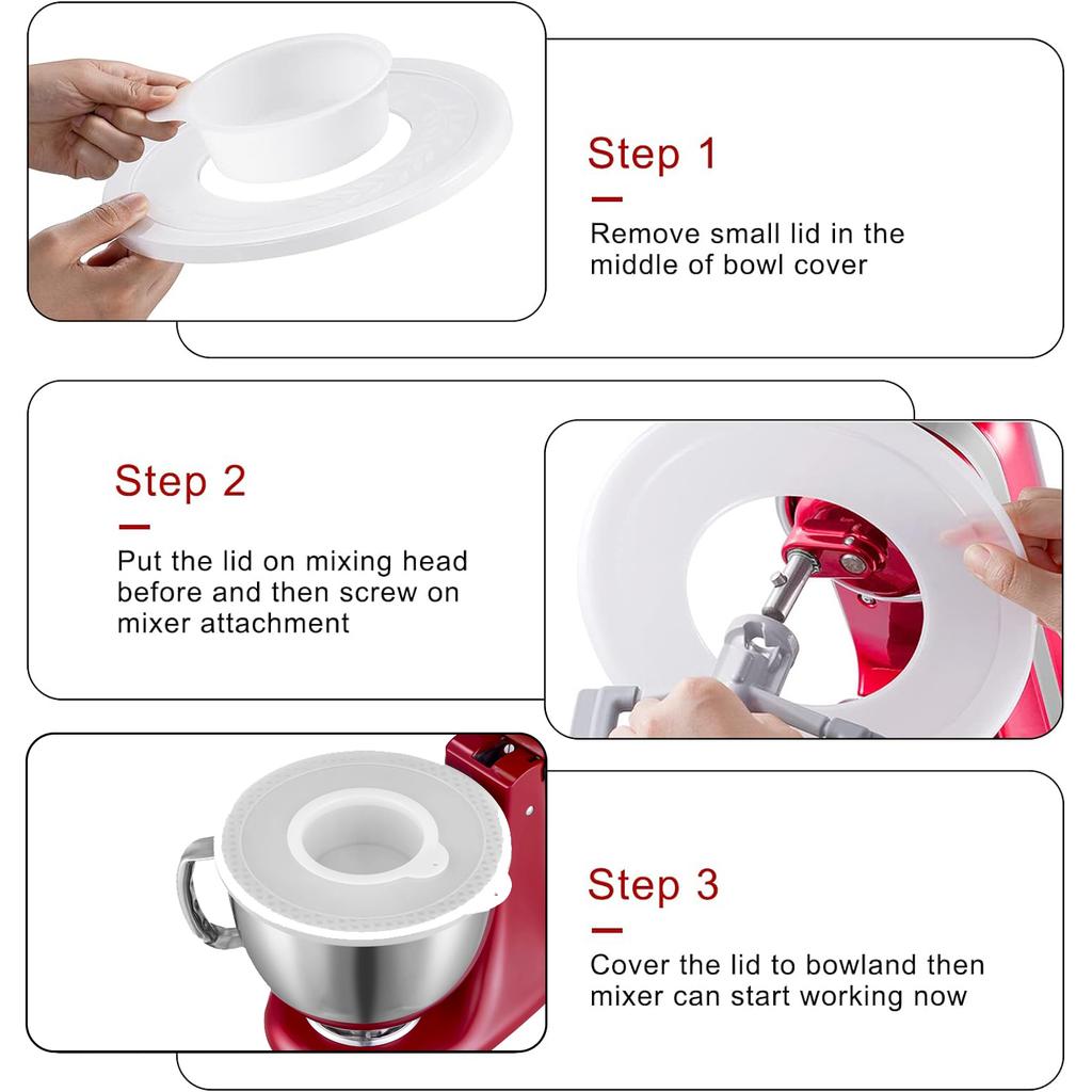 1pcs/2pcs Mixers Bowl Covers for KitchenAid 4.5-5 Quart Tilt-Head Stand Mixers Bowl Covers Lid