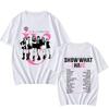IVE La Prima Tournée Mondiale Spettacolo What I Have Fronte e Retro 2025 T-shirt Unisex