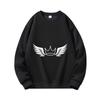 Men's Trendy Stand Collar Long Sleeve Minimalist Graphic Print Sweatshirt For Travel And Daily Wear.