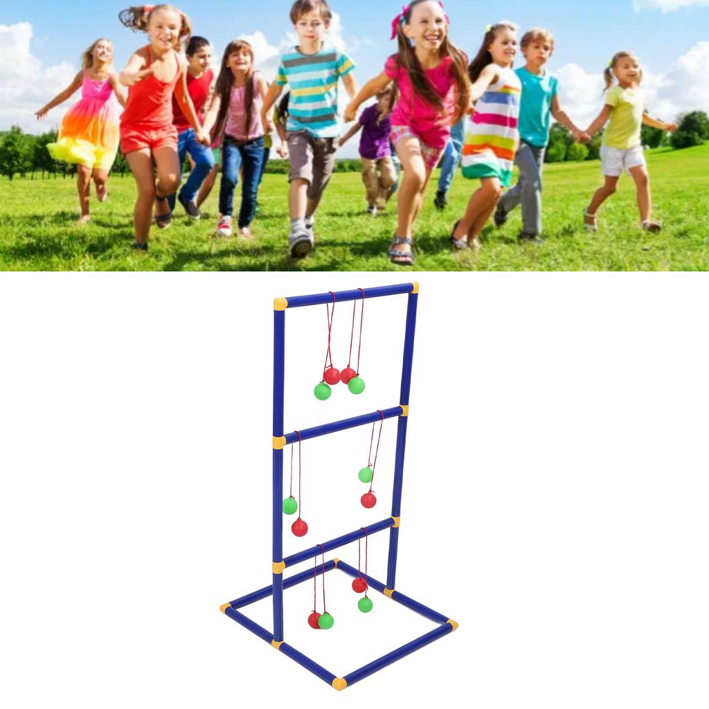 Ladder Toss Game Set Interactive Asssembly Replacement Ladder Ball Tossing Game for Outdoor