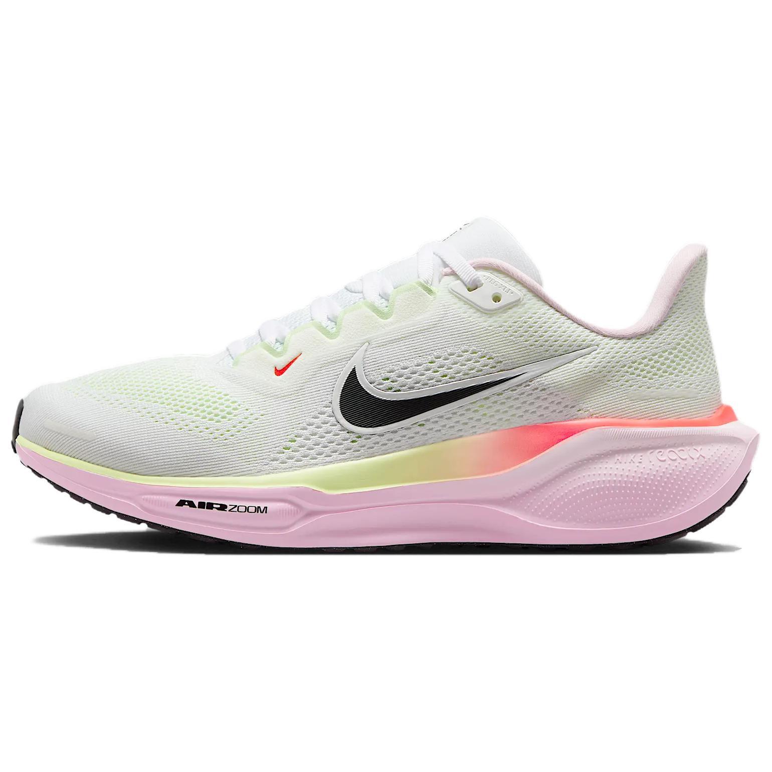 

Nike Air Zoom Pegasus 41 Белый Розовый Пена Ярко-Алый Черный Женский IB4377-100 39