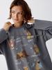 Women's Autumn Cute Puppy Print Long Sleeve 100% Cotton Hip Hop Top