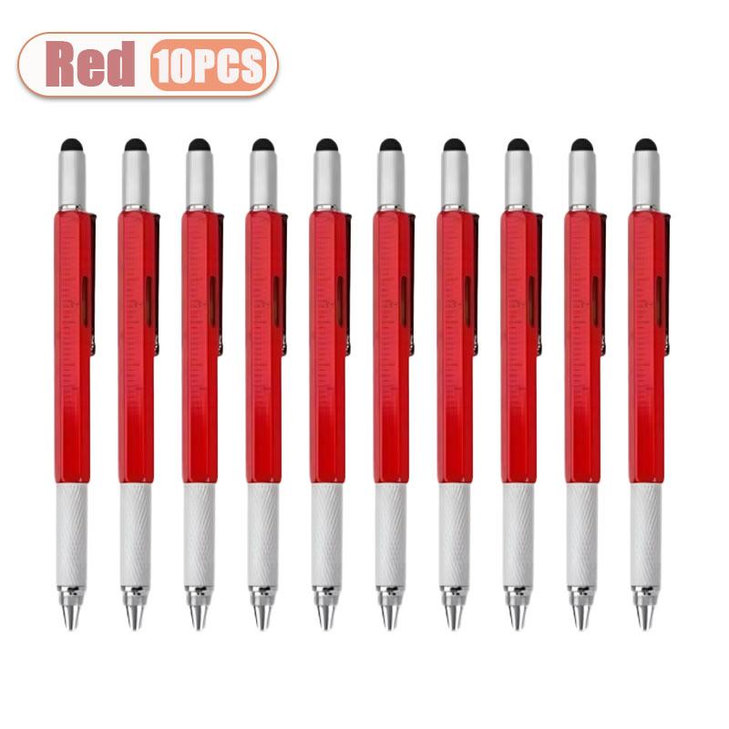 6 in 1 Multi Level Pen Stylus Multi Tool Pen with Touch Screen Caliper Level and Screwdriver Office Tool Creative Stationery