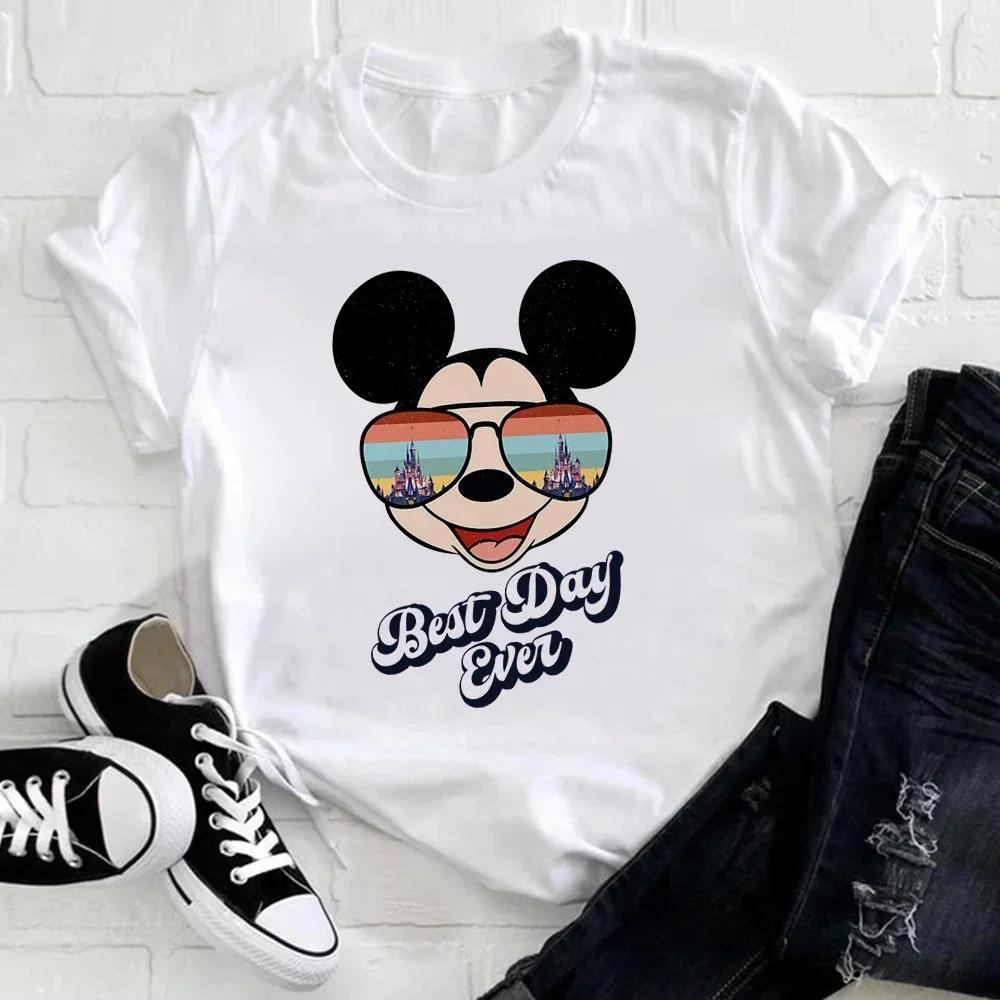 Kawaii T-shirt Cartoon Little Mermaid Print Short Sleeve T Shirt Fashion Streetwear Fashion Unisex Clothing Tops