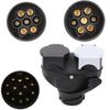 Trailer Plug Socket Trailer Socket Adapter Waterproof Socket Adapter Wiring Connector 13 Pin Plug To 12N / 12S 7 Pin
