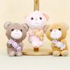Adorable Candy Bear Plush Keychain With Soft Short Plush For Cute Bag Decoration