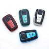 2 Buttons TPU Leather Car Key Case Cover For Toyota Prius Camry Corolla CHR C-HR RAV4 Land Cruiser Prado Shell Fob Accessories