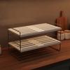 Expandable Cabinet Shelf Space-Saving Counter with Guardrails Heavy-Duty