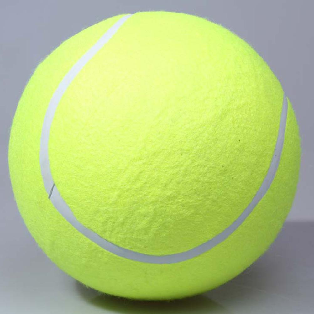 24 cm Giant Tennis Ball Pet Chew Toy Uppblåsbar Tennisboll Signatur Pet Toy