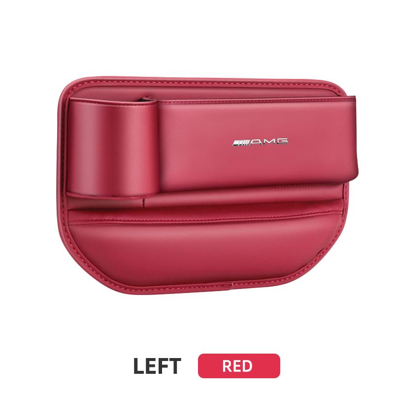 Auto Leder Sitzspalt-Organizer Mit Becheraufbewahrungsbox Für Mercedes Benz AMG W177 W176 X166 X167 C257 C218 X253 C118 C117 H247 X156