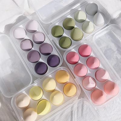 4/8 pezzi frullatore spugna per trucco uovo di bellezza soffio cosmetico spugne per fondotinta morbide soffio per cipria accessori per il trucco delle donne strumenti di bellezza