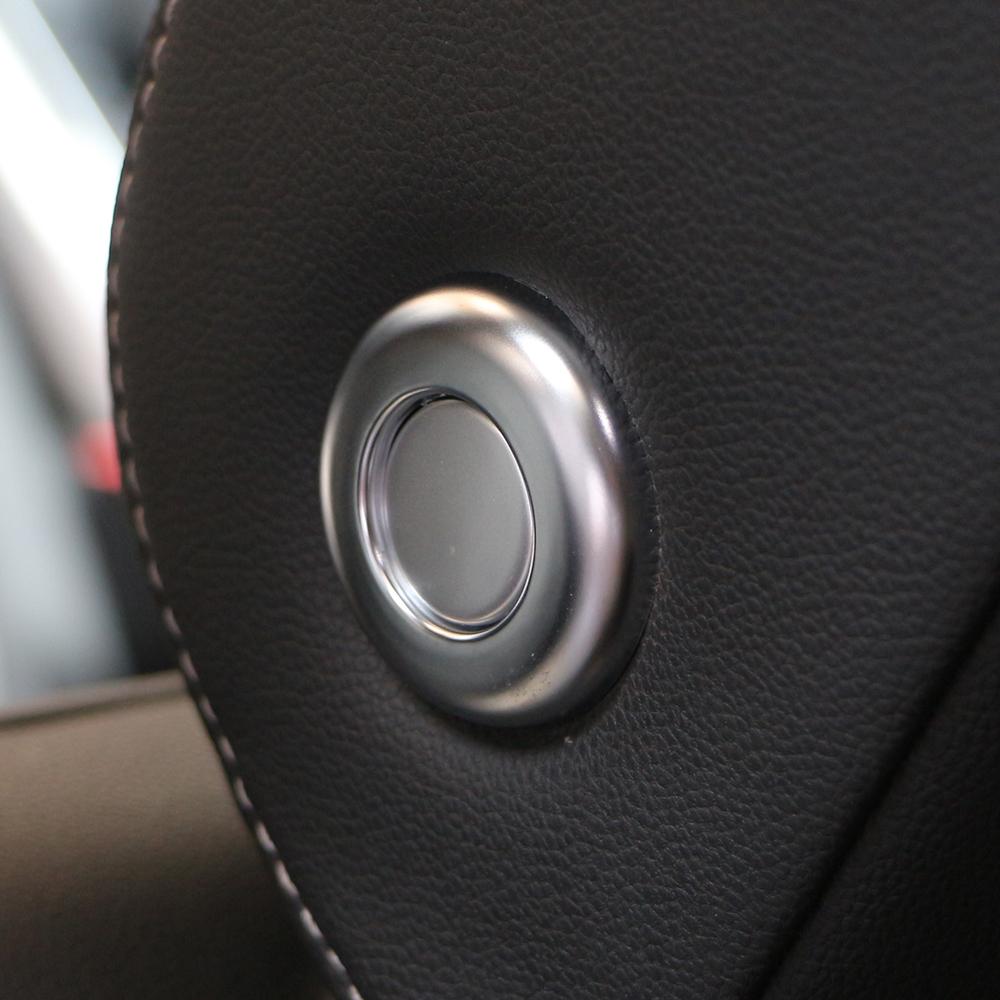 Für Volkswagen T-Roc TROC 2018 2019 2020 2021 2022 2023 ABS Carbon Fiber Matte Kopfstütze Kopfstütze Einstellung Abdeckung trim Innen Zubehör