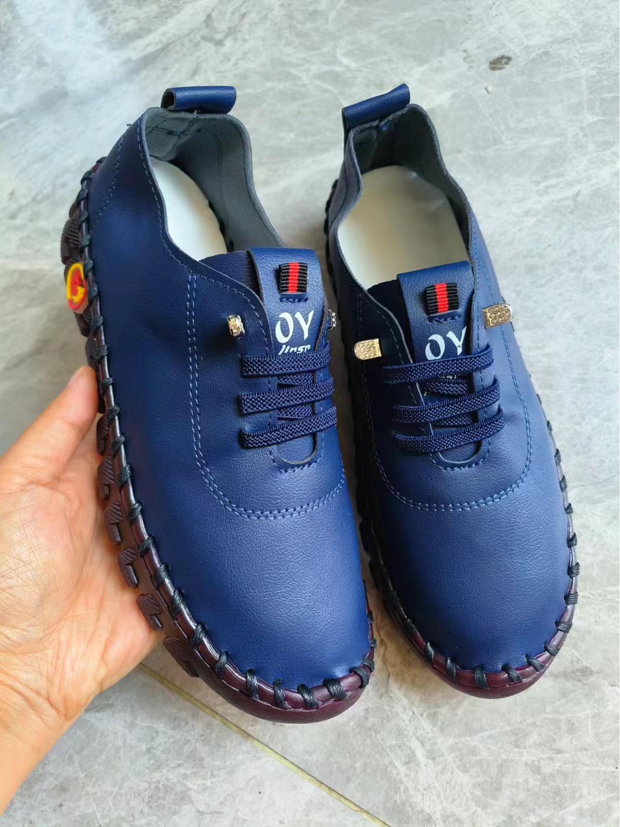 

Женские повседневные туфли на мягкой подошве 2024 года, осень - большой размер 40 темно-синий