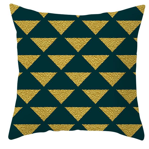 Nordic Style Modern Gold Pillowcase Home Pillow Light Luxury Sofa Pillow Cushion Cover