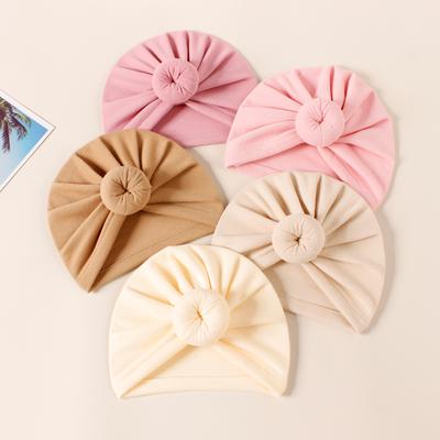 1ks Dětská Měkká Imitace Kašmíru Donut Roztomilý Turban Kojenecká Podzimní Zimní Čepice Dívčí Dekor Vlasové Doplňky Dětská Denní Nošení Čepice