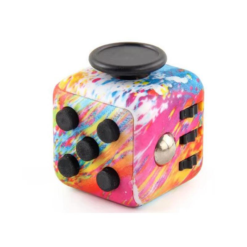 Fashion Decompression Dice Anti-Stress Relieve Adult Children Sensory Gift Fidget Toys Fingertip Press Button Toy For Kids