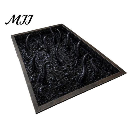 Bedroom Decorative Mat 3D Visual Halloween Rug, Non-Slip Creepy Bathroom Dust Proof Entrance Washable Spooky Floor for Kitchen Home Decor