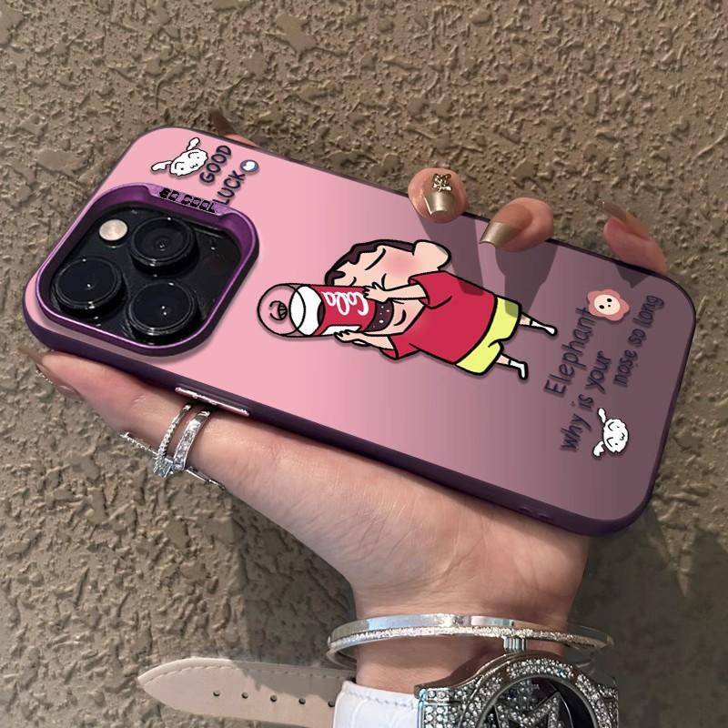 Applicable to Apple 11 trendy men's fun mobile phone case iPhone11Promax personalized new 11 all-inclusive crayon Xiaoxin