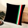 I-Litalian Flag Cushion Cover Soft Short Plush Pillow Cover Smooth Cozy Texture Aesthetic Cushion Case Home Decor