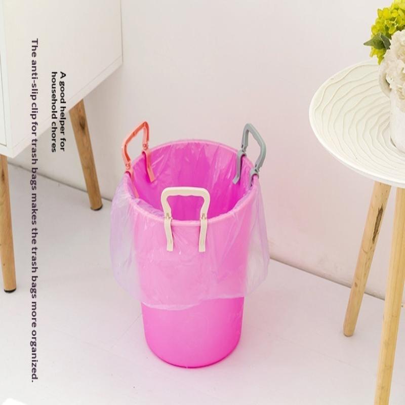 2Pcs Garbage Bag Storage Fixing Clip, Household Creative Anti-Skid Clip, Buckle Bucket Edge Clip, Card Holder, Rubbish
