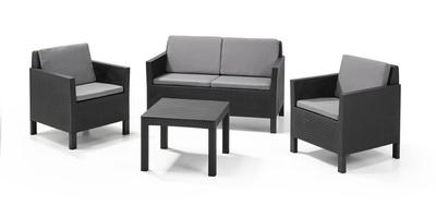 Keter Garden Furniture Set 3+1 Chicago Graphite