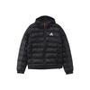 Outdoor Casual Sports Hooded Cotton Jacket Men Outerwear Black FI2760