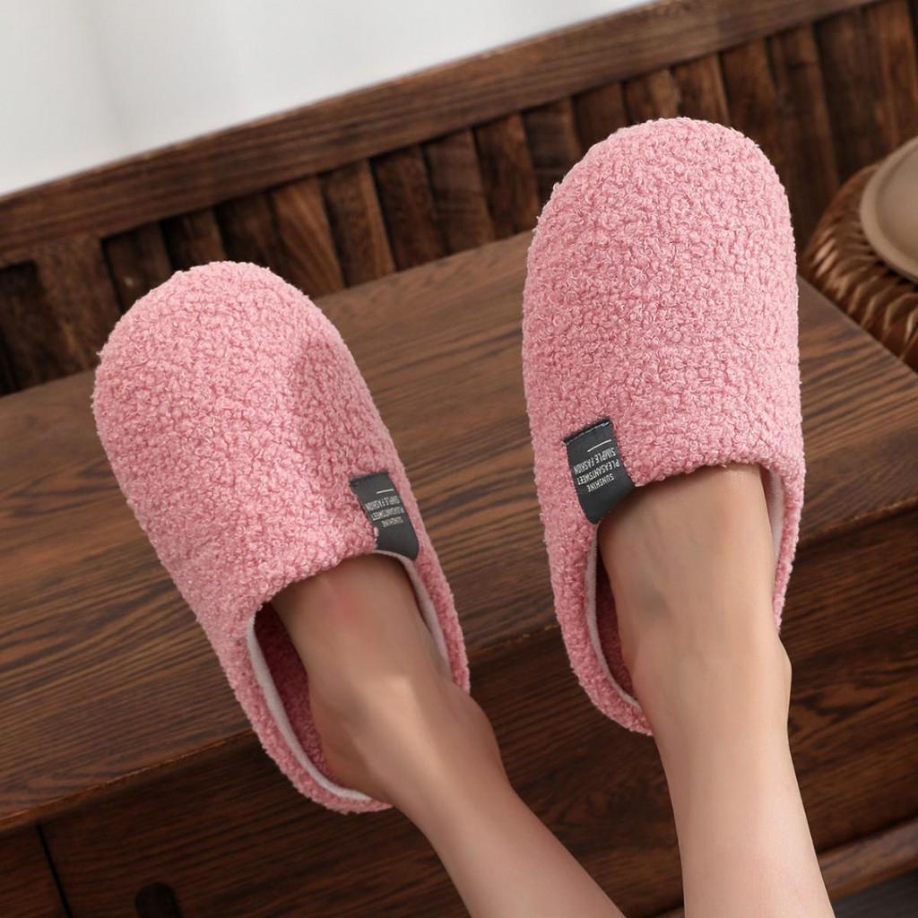 2024 Soft Sole Indoor Cotton Slippers - Lightweight, Silent, Couple's Home Shoes