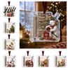 Unique Cash Present Holder Christmas Gift Ornament, Acrylic Money for Cash, Stocking Stuffer Idea Funny Xmas Tree Hanging Decoration, Gifts