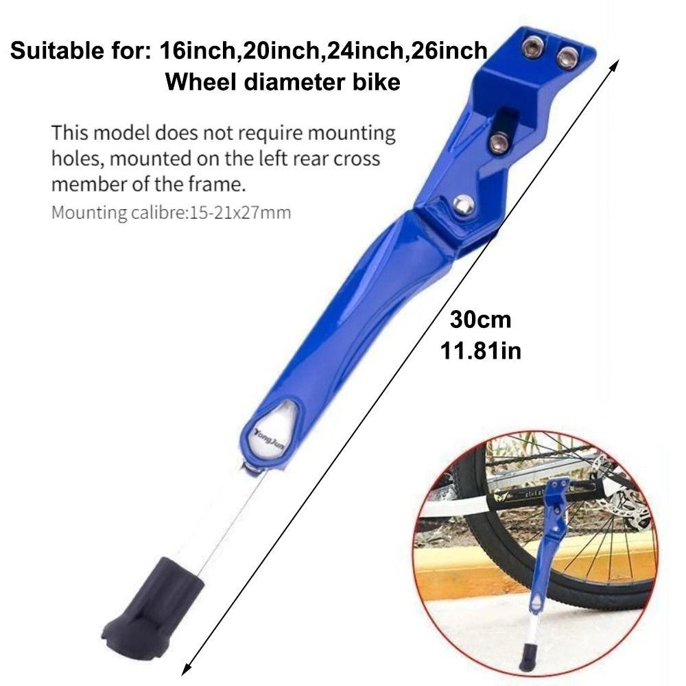 Protiskluzový stojánek na kolo Nastavitelná jednoduchá podpěra Odolný boční parkovací stojan Silniční kolo