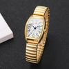 Xiaomi Fashion Women Arabic Numeral Dial Wristwatches Casual Alloy Elastic Strap Quartz Watch For Ladies Clock Reloj Muje (Without Box)