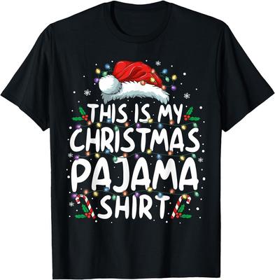 Dit is mijn kerstpyjama shirt grappige kerstpyjama's mannen vrouwen T-shirt S-3XL Q2565