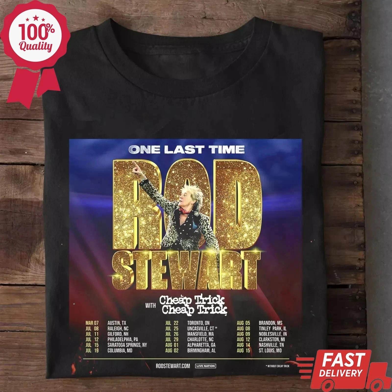 SALE!! Rod Stewart 2025 Tour Dates & Concert One Last Time T-Shirt L