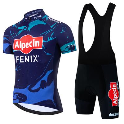 2025 Alpecin Pro Team Nuevo Maillot de Ciclismo de Manga Corta Verano Transpirable Conjuntos de Ropa de Ciclismo Traje de Maillot de Ciclismo para Hombre