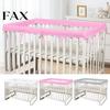 Thick Padded Crib Liner 1 Set Breathable Mesh Rail Cover, Soft Baby Teething Protector for Rails, Pad Toddler Bed, Edge Guard Nursery Bumper