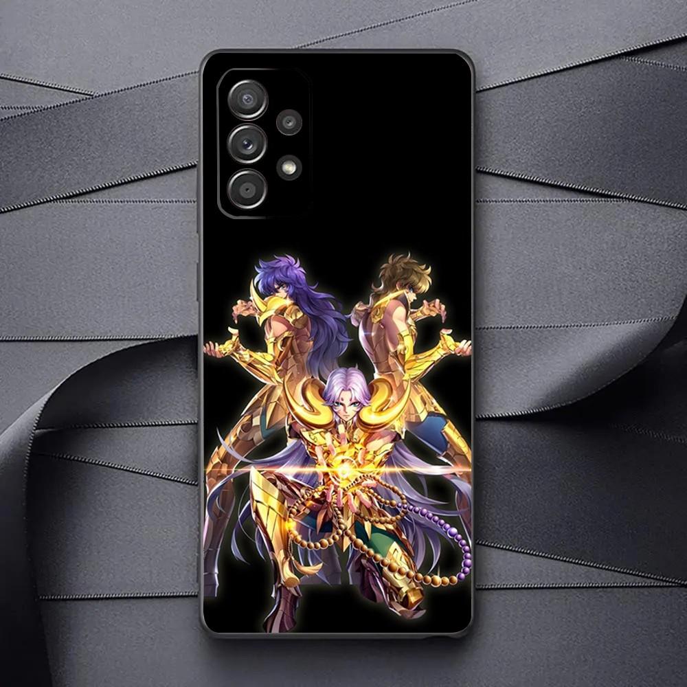S-Saint S-Seiya Knights Of The Zodiac Phone Case For Samsung Galaxy A13,A21s,A22,A31,A32,A52,A53,71,80,91 Soft Black Phone Cover
