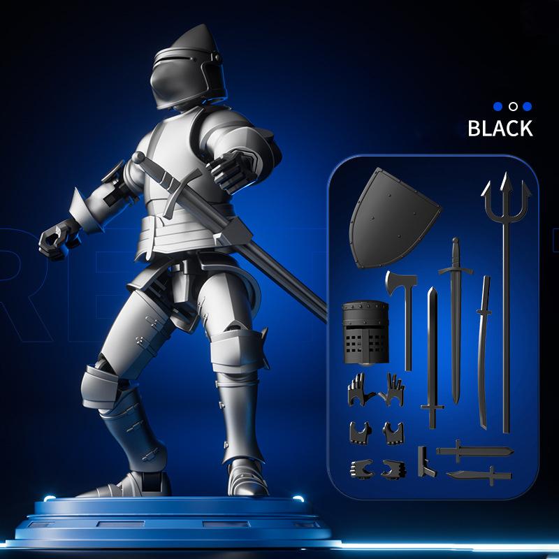 

Фигурка Пятого Поколения Магнитная 3D Двойная Форма Брони Человек Креативная Многосуставная Подвижная Сборная Модель Сделай Сам Ручная Кукла чёрный