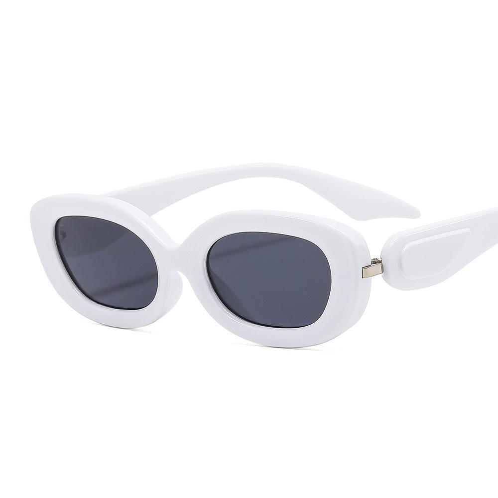 New Hot Sale Fashion Trend Hip-Hop Style Color Small Frame Cat Eye Sunglasses for Men and Women