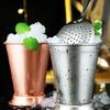 400ml Julep Cups Stainless Steel Drinking Glasses Vintage Metal Cocktail Cup for Derby Party Supplies Home Restaurant Outdoors Camping