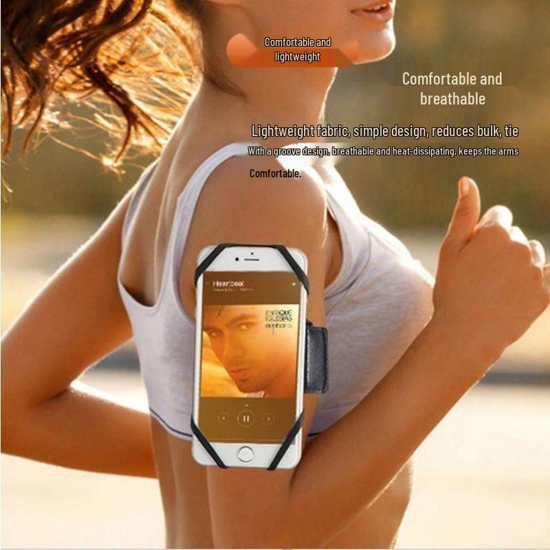 Detachable Rotating Phone Armband for Ride-Hailing & Food Delivery