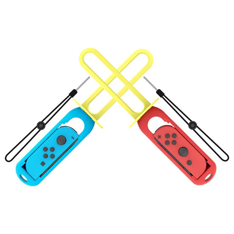 2Pcs Game Grips Handle Control Comfortable Grip with Wristband Enhance Gaming Experience Adjustable Hand Strap Game Lightsaber for Switch Joy-con