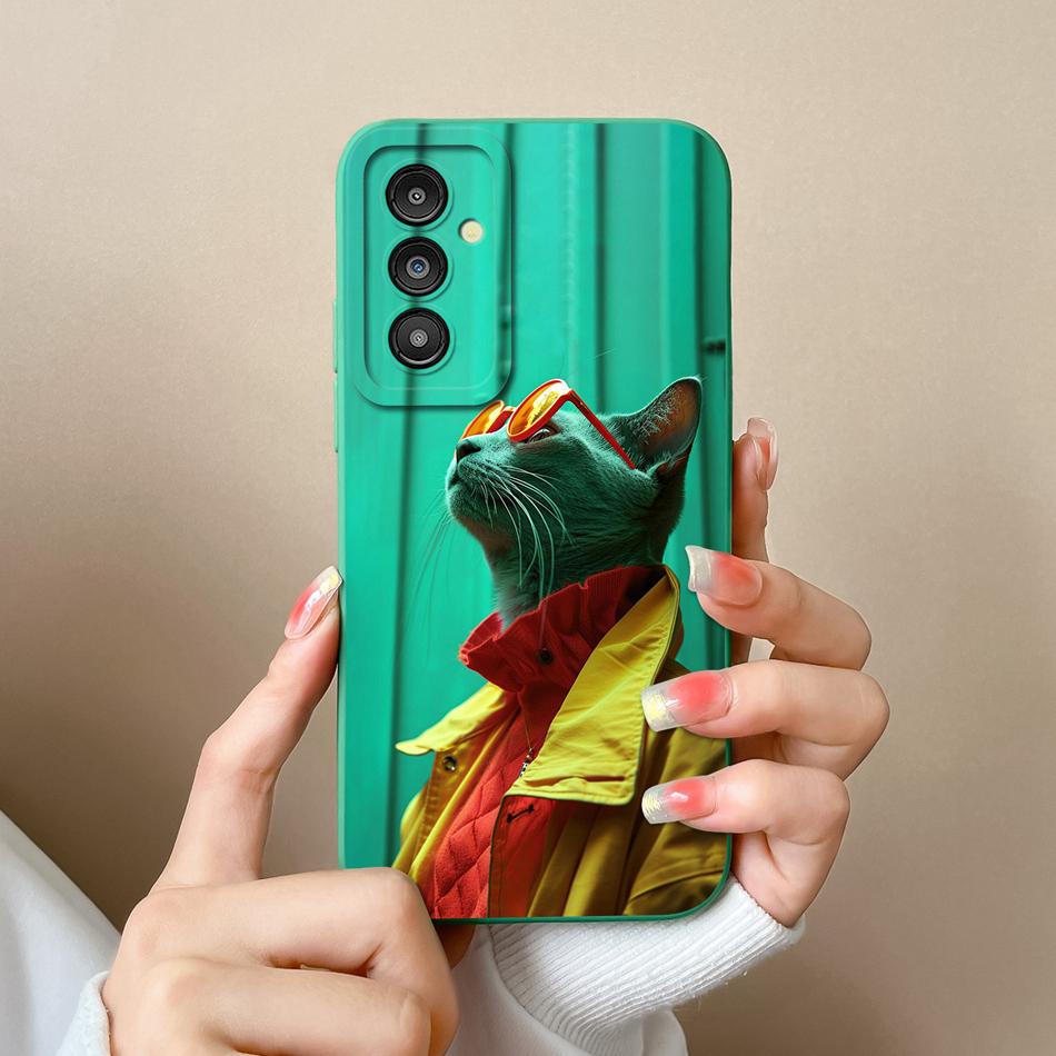 For Samsung A15 A14 Phone Case Hawaii Vacation Style Back Cover Liquid Silicone Camera Protector For Samsung A 15 Carcasa Capa