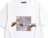 T-shirt Creazione di Adamo: Maglietta Unisex in Cotone, Arte di Michelangelo