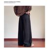 Men Herringbone Jacquard Loose Straight Leg Casual Long Pants