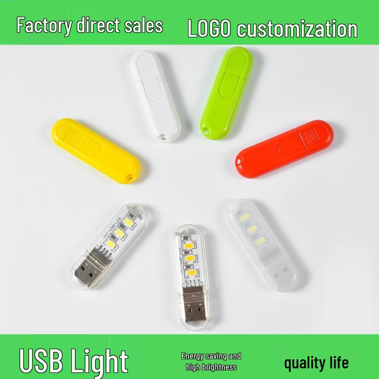Xiaomi Mini USB Night Light: LED Dormitory Wake-up Light, Portable Eye Protection, Energy-Saving Lamp.