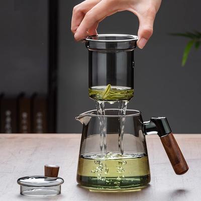 High Borosilicate Glass Tea Pot With Handle Household Transparency Filterate Teapot For Tea Kitchen Coffee Kettle Tea Set