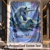 Unicorn (437) Theme Custom Tapestry Personalized Custom Name Text Wall Hanging Tapestry Home Decor Background Cloth