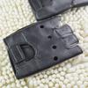 2 Stück Herren Leder Halbfingerhandschuhe Theatralisches Spezialdesign Coole Fingerlose Fäustlinge Bequemer Handschuh Weihnachten