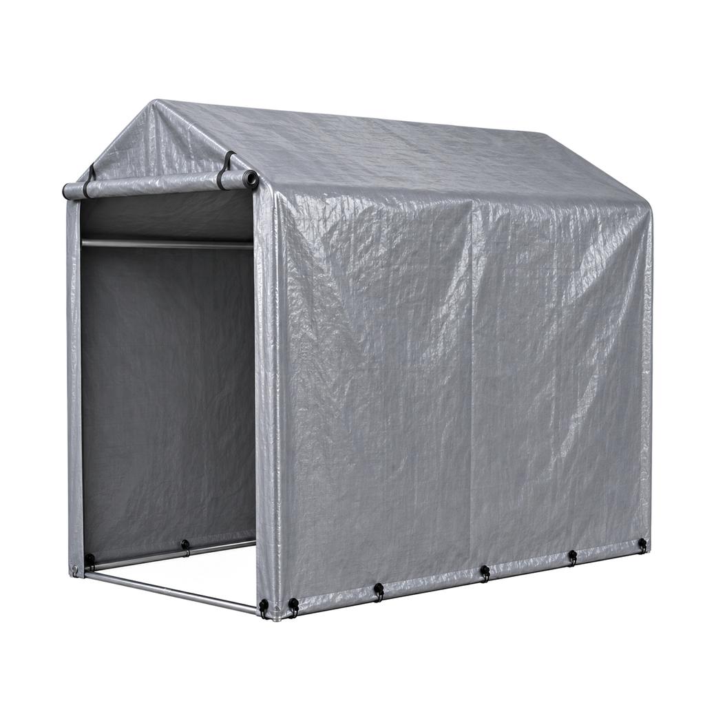 100x187x160cm Bicycle Garage, Waterproof Outdoor Bicycle Shed with Steel Frame & UV Protection – For Bicycle, Motorcycle, Scooter, Garden Tools